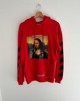 Felpa OFF-WHITE monalisa rosso