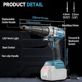 Pinza per Rivetti a Batteria