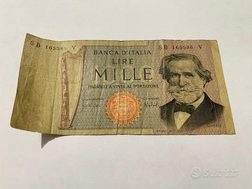 Banconota 1000 lire Giuseppe Verdi