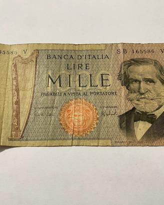 Banconota 1000 lire Giuseppe Verdi