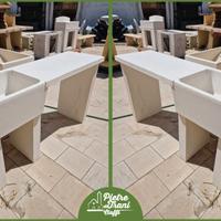 Lavandino con Piano d'Appoggio Laterale 60