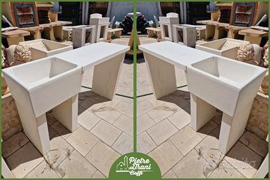 Lavandino con Piano d'Appoggio Laterale 60