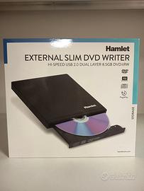 Masterizzatore DVD/CD esterno Hamlet USB – NUOVO