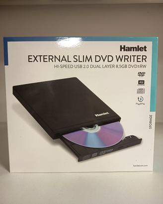 Masterizzatore DVD/CD esterno Hamlet USB – NUOVO