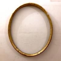 Cornice ovale foglia d'oro