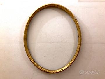 Cornice ovale foglia d'oro