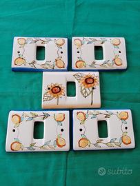 placche coprì interruttore in ceramica 