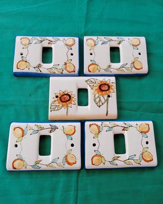 placche coprì interruttore in ceramica 