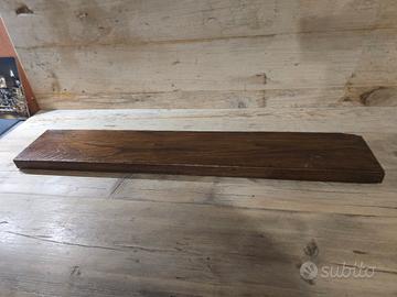 mensola in legno massello castagno 