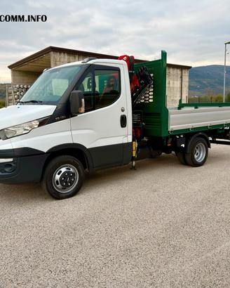 Iveco Daily con Gru 4 sfili e Ribaltabile
