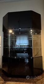 Credenza Anni ‘80 con Vetrina e Faretti