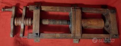 Antica insaccatrice in legno di rovere XIX secolo