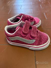 Scarpe da tennis glitterate rosa