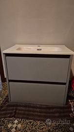 Lavabo moderno con 2 cassetti