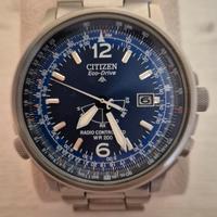 CITIZEN PILOT PROMASTER RADIOCONTROLLATO ACCIAIO 