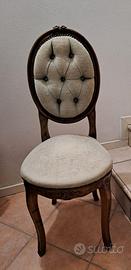Poltroncina in velluto metà secolo scorso
