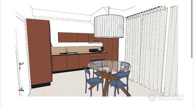 Bilocale arredato con terrazzo (zona Bar Aroma)