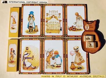 👒 HOLLY HOBBIE Vintage collezione 1980 cartoleria