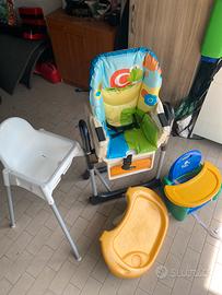 Seggiolone, mangiapannolini e seggiolino ikea