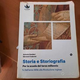 Libro di testo Storia e storiografia 1