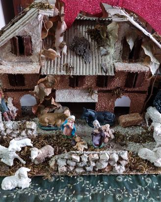 albero di natale luci addobbi presepe