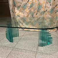 Tavolino di cristallo da salotto