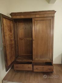 armadio massello noce