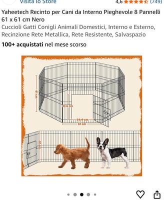 Recinto per cani di piccola taglia