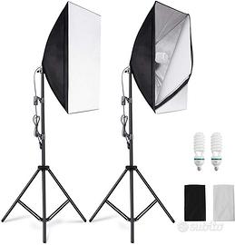 ESDDI Softbox Fotografico Illuminazione Kit 2x 50