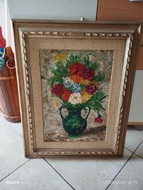Quadro dipinto fiori