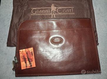 Cartella porta documenti di pelle Gianni Conti