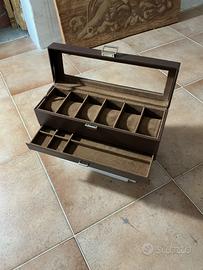 Scatola portaorologi 6 posti