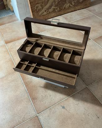 Scatola portaorologi 6 posti