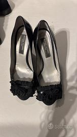 Scarpe eleganti nere con tacco Gianni Marra