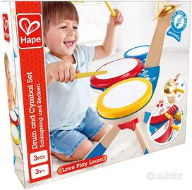 HAPE Set Batteria e Piatti - Strumento con Tamburi