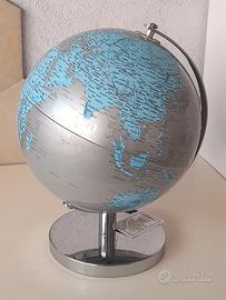 Mappamondo Design Cromato 20 cm