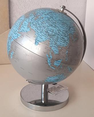 Mappamondo Design Cromato 20 cm