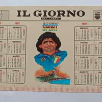 Maradona calendario tascabile calcio 1991