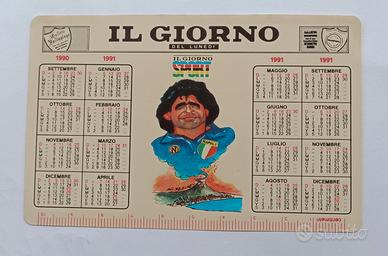 Maradona calendario tascabile calcio 1991