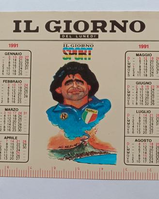 Maradona calendario tascabile calcio 1991