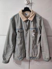 Karl Kani giacca di jeans/denim chiara