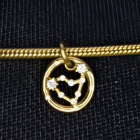 Charm Capricorno Ciondolo Oro Pietre Pandora