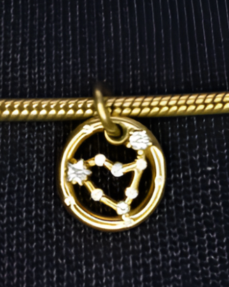 Charm Capricorno Ciondolo Oro Pietre Pandora