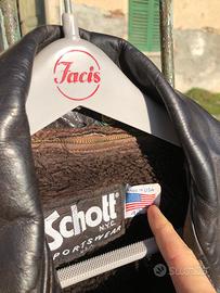 Schott USA autentico in pelle marrone