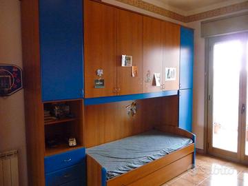 Cameretta con doppio letto, parete mt 3