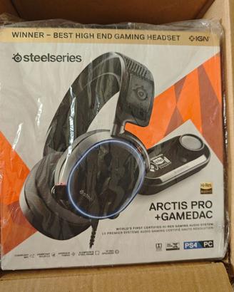 Headset/Cuffie Steel Sereis Artic Pro + Dac NUOVE