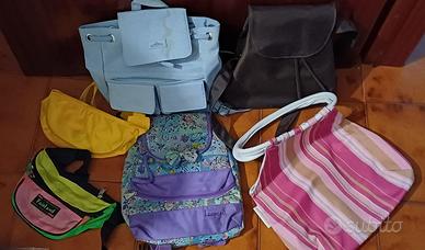 Borsa Garnier, zaino Modita e Leopard e marsupi