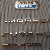 Scritte Subaru Impreza Symmetrical AWD BoxerDiesel