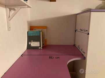 scrivania e cassettiera