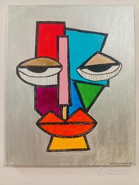 QUADRO NON INCORNICIATO DIPINTO A MANO 100% 